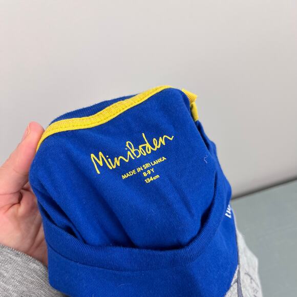 Mini Boden Educational Flap T-shirt Brilliant Blue Animal Poo 8-9 - Picture 6 of 7